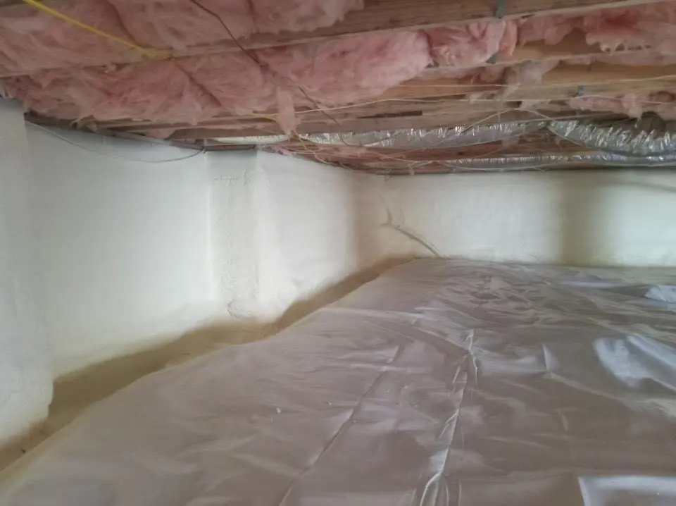 Crawl space encapsulation with closed-cell spray foam for Roof Maintenance in North Fair Oaks